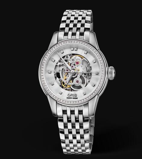 Review Oris Artelier Skeleton Diamonds 31mm Replica Watch 01 560 7687 4919-07 8 14 77